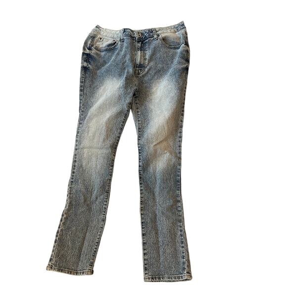 Distressed Straight Cut Blue Jeans Mens 34x32 - Picture 1 of 4